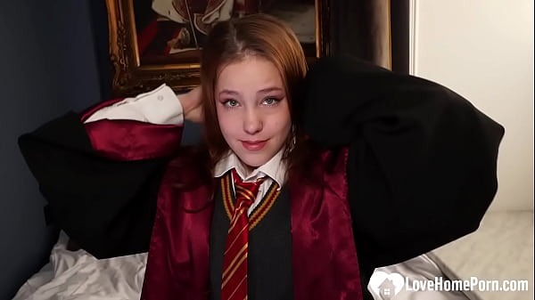 Sweet Witch Blows Teacher and Takes His Cock Up Her Ass