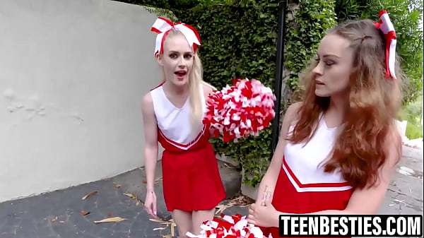 Cheerleader Besties & Big Cock: POV Deepthroat and Foursome