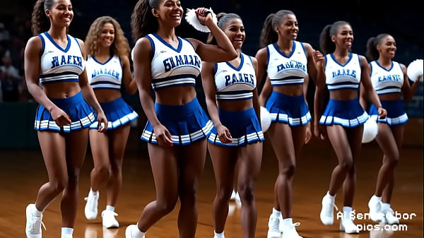 Sexy Ai Generated Teen Cheerleader Perfect body Realistic Animated