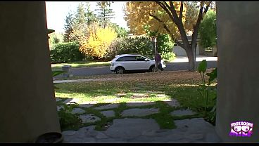 A naughty brunette spreads her legs for her math teacher with a big cock