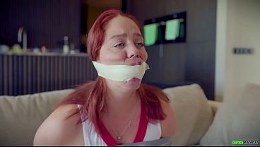 Daisy – Cheerleader Tied and Tape Gagged by captor big tits EP